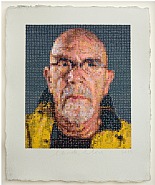 Chuck Close - Self – Portrait / Felt Hand Stamp (Prints and Multiples) h: 23.4 x w: 19 in / h: 59.4 x w: 48.3 cm