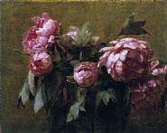 Henri Fantin-Latour - Pivoines (Paintings) h: 32 x w: 40 cm / h: 12.6 x w: 15.7 in