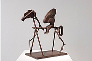 William Kentridge - Untitled VII (Nose on stick horse) (Sculptures) h: 47 x w: 44 x d: 22 cm / h: 18.5 x w: 17.3 x d: 8.7 in