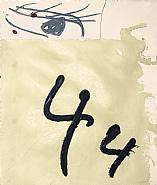 Antoni Tàpies - Aiguafort amb collage (Prints and Multiples) h: 66.5 x w: 57.2 cm / h: 26.2 x w: 22.5 in