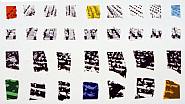 John Baldessari - Two Assemblages (with R, O, Y, G, B, V Transparent), 2003
