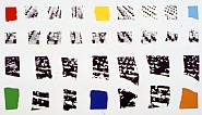 John Baldessari - Two Assemblages (with R, O, Y, G, B, V Opaque), 2003