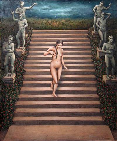  Roberto Marquez, Nude Descending the Stairs