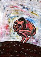 Luis Cruz Azaceta - Abandoned (Paintings) h: 85 x w: 63 in / h: 215.9 x w: 160 cm