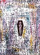 Luis Cruz Azaceta - AIDS Count II (Paintings) h: 48 x w: 36 in / h: 121.9 x w: 91.4 cm