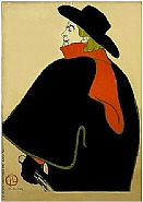Henri de Toulouse-Lautrec - Aristide Bruant, Dans son Cabaret h: 94 x w: 134.6 in / h: 238.8 x w: 341.9 cm