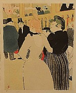 Henri de Toulouse-Lautrec - Au Moulin Rouge, La Goulue et sa Soeur (Prints and Multiples) h: 46.1 x w: 34.8 in / h: 117.1 x w: 88.4 cm