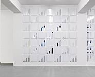 Daniel Buren - Photo-souvenir : Voir – Se voir – Savoir, travaux situés (Paintings) h: 356.7 x w: 356.7 cm / h: 140.4 x w: 140.4 in