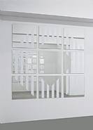 Daniel Buren - Photo-souvenir : Voir – Se voir – Savoir, travaux situés (Paintings) h: 252.3 x w: 252.3 cm / h: 99.3 x w: 99.3 in