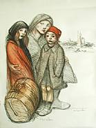 Théophile Alexandre Steinlen - L'Aisne Devastée (Prints and Multiples) h: 45.5 x w: 30.9 in / h: 115.6 x w: 78.5 cm