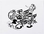 William Wegman - (Hello?) (Works on Paper (Drawings, Watercolors etc.)) h: 11 x w: 14 in / h: 27.9 x w: 35.6 cm