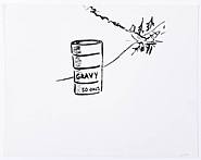 William Wegman - (50 Gallons Gravy) (Works on Paper (Drawings, Watercolors etc.)) h: 11 x w: 14 in / h: 27.9 x w: 35.6 cm