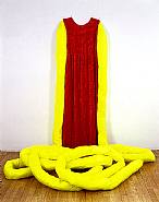 Beverly Semmes - Certainly (Chartreuse) / Really (Red) (Sculptures) h: 72 x w: 60 x d: 48 in / h: 182.9 x w: 152.4 x d: 121.9 cm