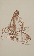William Russell Flint - Catalina Alvarez (Works on Paper (Drawings, Watercolors etc.)) h: 10.5 x w: 7.5 in / h: 26.7 x w: 19 cm