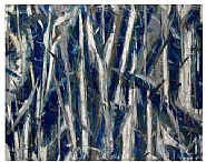 Composition with Blue and White II