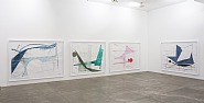Anjo e Boneco (guaches, 2013) | Exhibition view at Galeria Fortes Vilaça