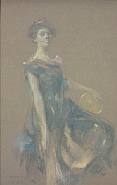 <B>Thomas Wilmer Dewing </b><br>The Tambourine (SOLD)