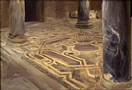 John Singer Sargent - The Pavement of San Cataldo, Palermo (Paintings) h: 17.5 x w: 26 in / h: 44.4 x w: 66 cm