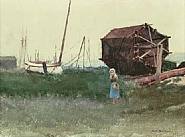 Dennis Miller Bunker - Fisher Girl, Nantucket, 1881