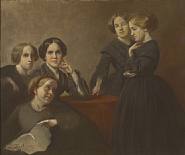 Eastman Johnson - Group with Mrs. Sarah Fairchild Conover, Superior, Wisconsin (Paintings)