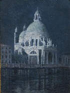 John Leslie Breck - Santa Maria della Salute by Moonlight (Paintings) h: 32.1 x w: 24 in / h: 81.5 x w: 61 cm