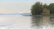 Yellow House Lake Champlain, Late Afternoon