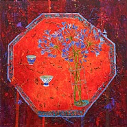 Agapanthus and Saffron Table