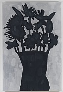 Donald Baechler - Black Flowers (Paintings) h: 72 x w: 48 in / h: 182.9 x w: 121.9 cm