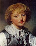 Jean Baptiste Greuze - Tête de Juenne Garçon (Paintings) h: 15.7 x w: 12.8 in / h: 39.9 x w: 32.5 cm