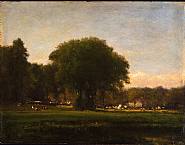 George Inness - Pastoral Scene (Paintings) h: 9.9 x w: 12.9 in / h: 25.1 x w: 32.8 cm