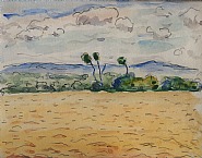 Albert Marquet - Bouleaux dans le vent, Danube (Works on Paper (Drawings, Watercolors etc.)) h: 11.5 x w: 14.2 cm / h: 4.5 x w: 5.6 in