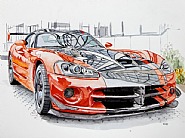 (AQ001) Studio per Dodge Viper