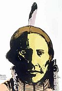 Leonard Baskin - White Buffalo (Native American II, New Series) (Prints and Multiples) h: 41.5 x w: 30 in / h: 105.4 x w: 76.2 cm