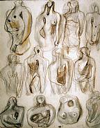 Henry Moore - Drawings for Sculpture (Works on Paper (Drawings, Watercolors etc.))