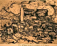 Hans Hofmann - St Tropez (Works on Paper (Drawings, Watercolors etc.)) h: 10 x w: 13 in / h: 25.4 x w: 33 cm