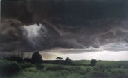 April Gornik - Light Horizon (Paintings) h: 73 x w: 119 in / h: 185.4 x w: 302.3 cm