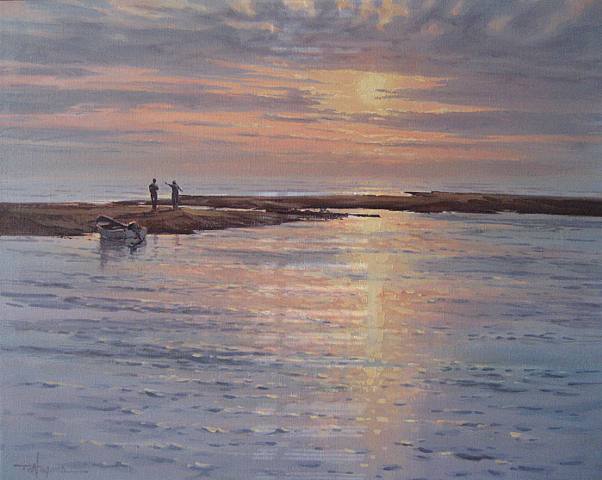  Richard Wagner, Sunset at the Spit 