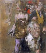 Jack Levine - Runway (Paintings) h: 24 x w: 21 in / h: 61 x w: 53.3 cm