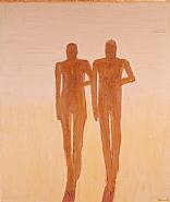 Nathan Oliveira - The Walkers (Paintings) h: 60.5 x w: 50.5 in / h: 153.7 x w: 128.3 cm