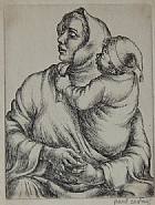 Paul Cadmus - Mother and Child (Prints and Multiples) h: 4.4 x w: 3.4 in / h: 11.2 x w: 8.6 cm