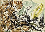 Arthur Dove - Tree (Paintings) h: 5 x w: 7 in / h: 12.7 x w: 17.8 cm