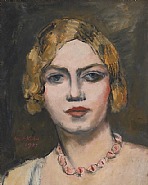 Walt Kuhn - Athene (Paintings) h: 15 x w: 12 in / h: 38.1 x w: 30.5 cm