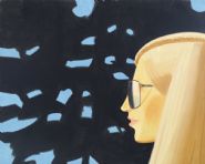 Alex Katz - A Reflection with Kirsten (Paintings) h: 185 x w: 228 cm / h: 72.8 x w: 89.8 in