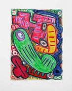 Elizabeth Murray - Ball and Biscuit (Prints and Multiples) h: 24 x w: 18.5 in / h: 61 x w: 47 cm
