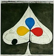 Richard Diebenkorn - Tri-Color II (from Clubs and Spades) (Prints and Multiples) h: 26.8 x w: 21.5 in / h: 68.1 x w: 54.6 cm