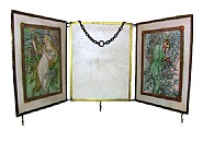 Alphonse Mucha - Mirror (Mixed Media) h: 12 x w: 26 in / h: 30.5 x w: 66 cm