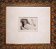 James Jacques Joseph Tissot - L’eventail (Prints and Multiples) h: 20 x w: 23 in / h: 50.8 x w: 58.4 cm