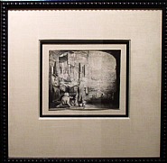 Rembrandt van Rijn - Peter and John Healing The Cripple at the Gate of the Temple (Prints and Multiples) h: 24 x w: 25 in / h: 61 x w: 63.5 cm