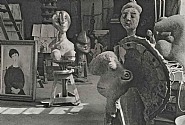 Henri Cartier-Bresson - Atelier de Pablo Picasso, Rue des Grands-Augustins, Paris, 1944 (Photographs) h: 12 x w: 16 in / h: 30.5 x w: 40.6 cm