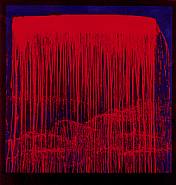 Pat Steir - Berlin Waterfalls (Night Swing) (Prints and Multiples) h: 38.2 x w: 37.2 in / h: 97 x w: 94.5 cm